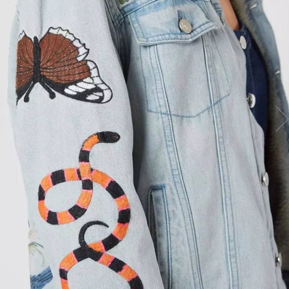 Denim trucker jacket